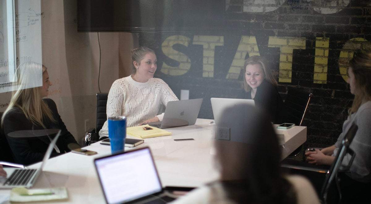 group of VI women working