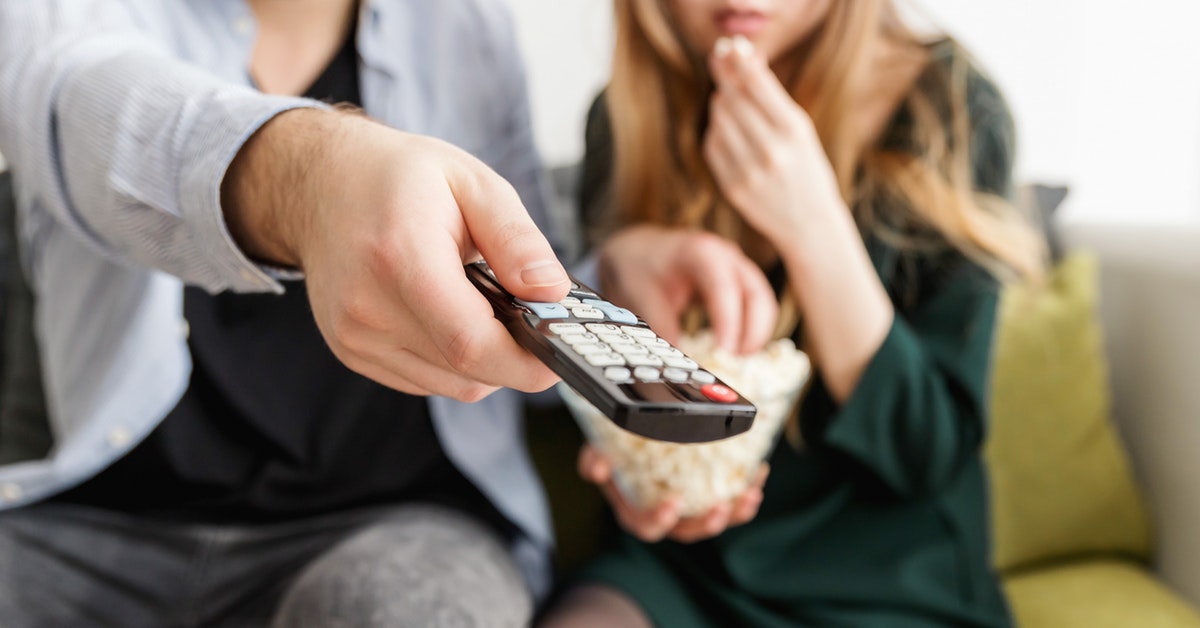 couple watching TV