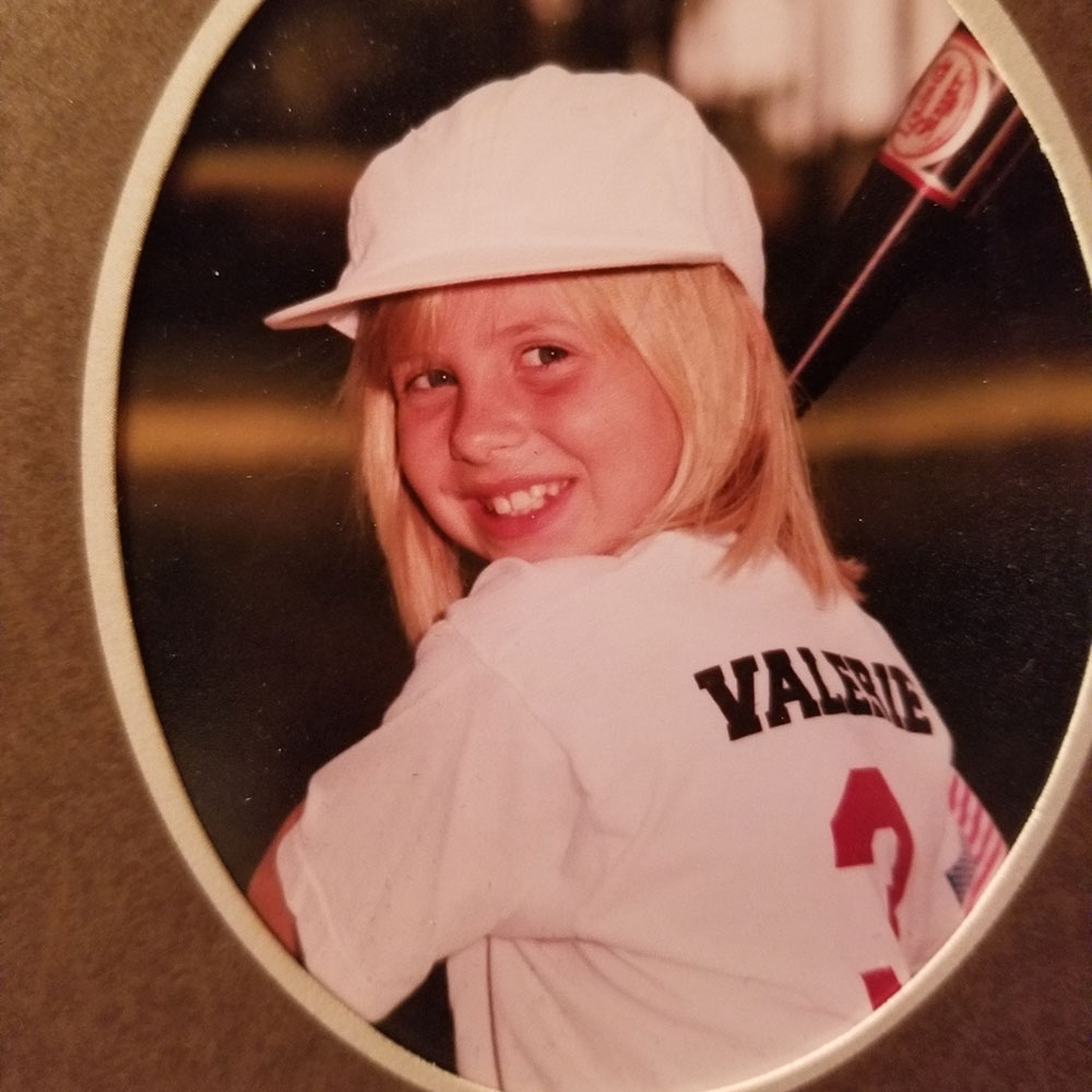 Valerie's Childhood Softball Picture
